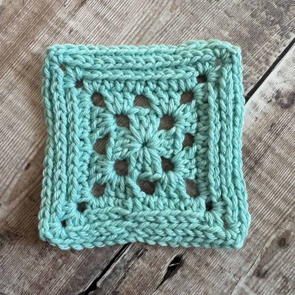 A photo of the Cordelia Afghan Square for the Memories Blanket Crochet Along