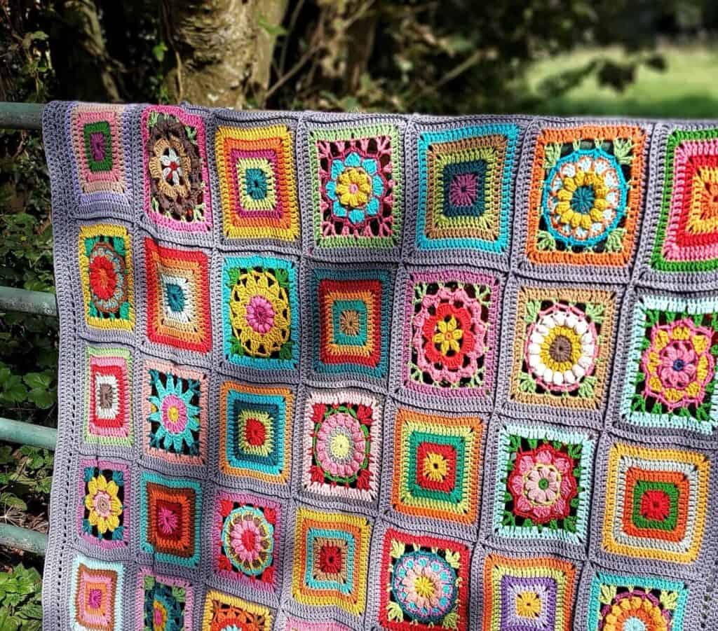 When you have too much yarn, making a stash-busting blanket, like this Blaithin Blanket from Annie Design Crochet, is a great way to use up those extra skeins!