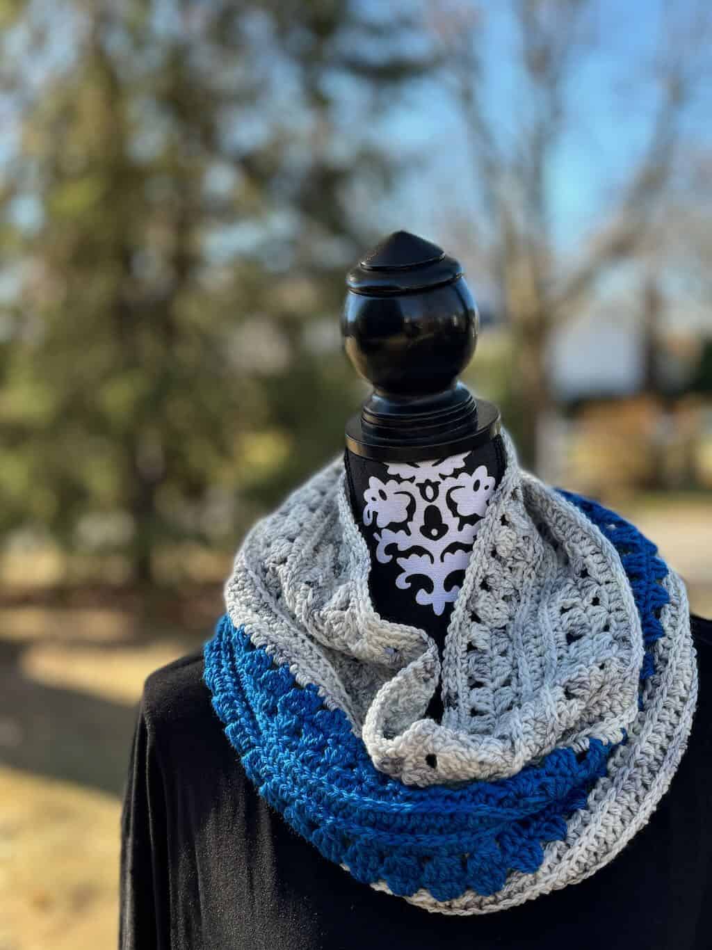 Feel effortlessly elegant in a granny stitch cowl with graceful ...