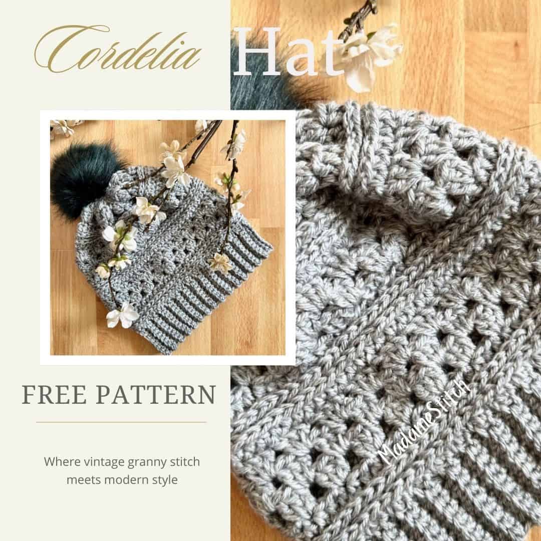 A gorgeous granny stitch hat for stepping out in style and warmth
