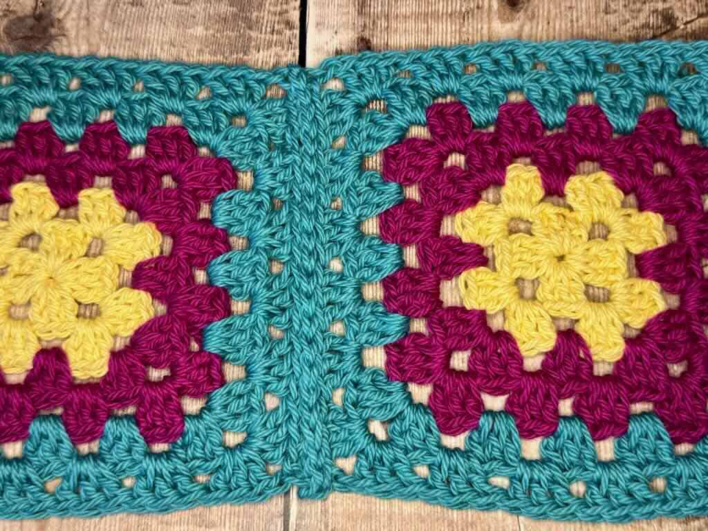 Continue until the seam is complete.