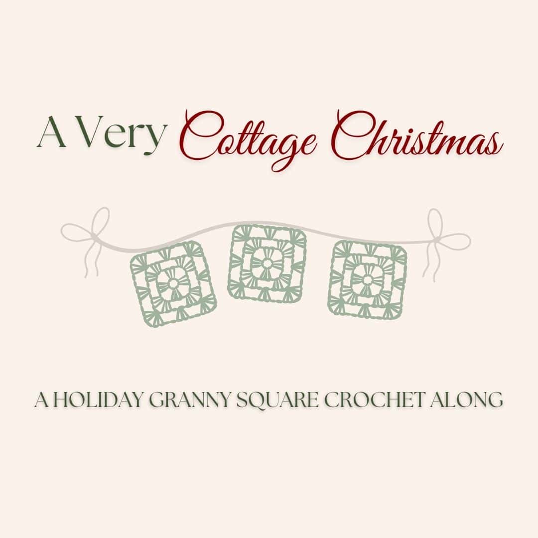 A Cozy Granny Square Christmas Garland – A Very Cottage Christmas