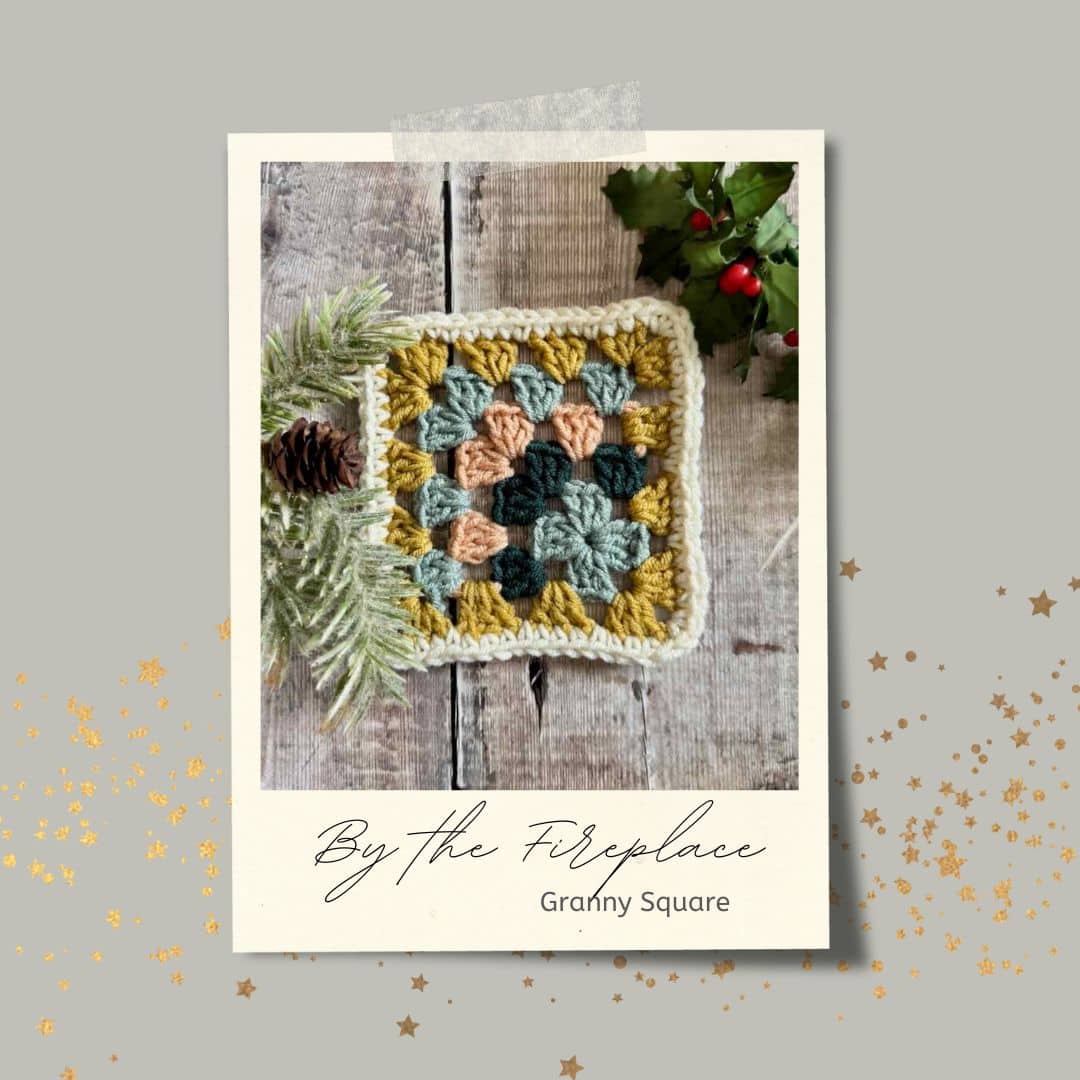 A Mitered Granny Square Evokes the Warmth of a Glowing Fireplace