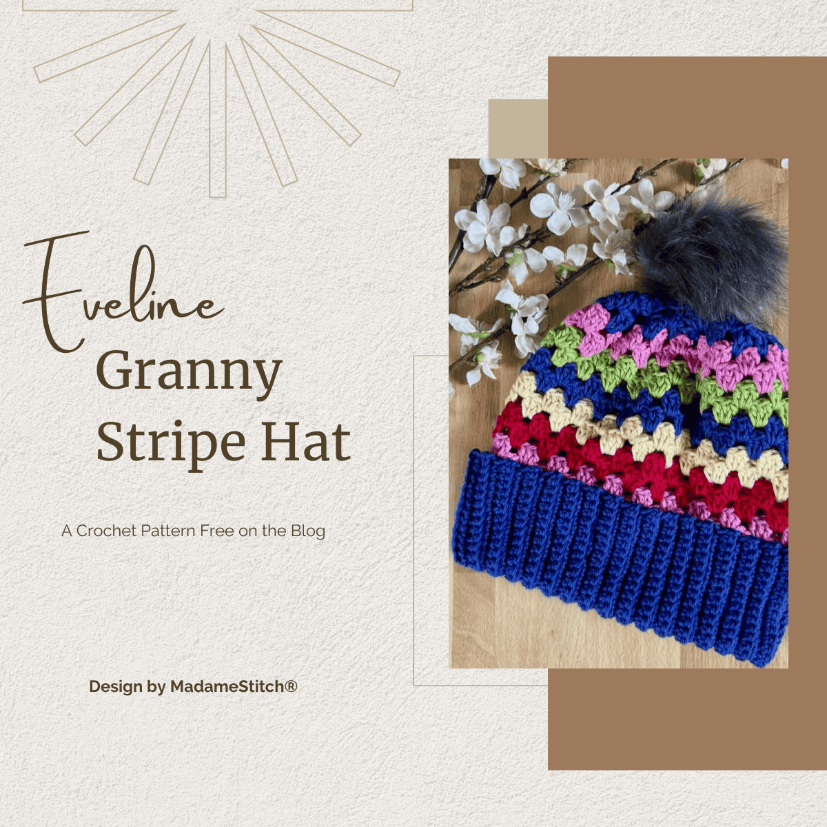The Bright, Hopeful Eveline Granny Stripe Hat Brings Comfort and Color
