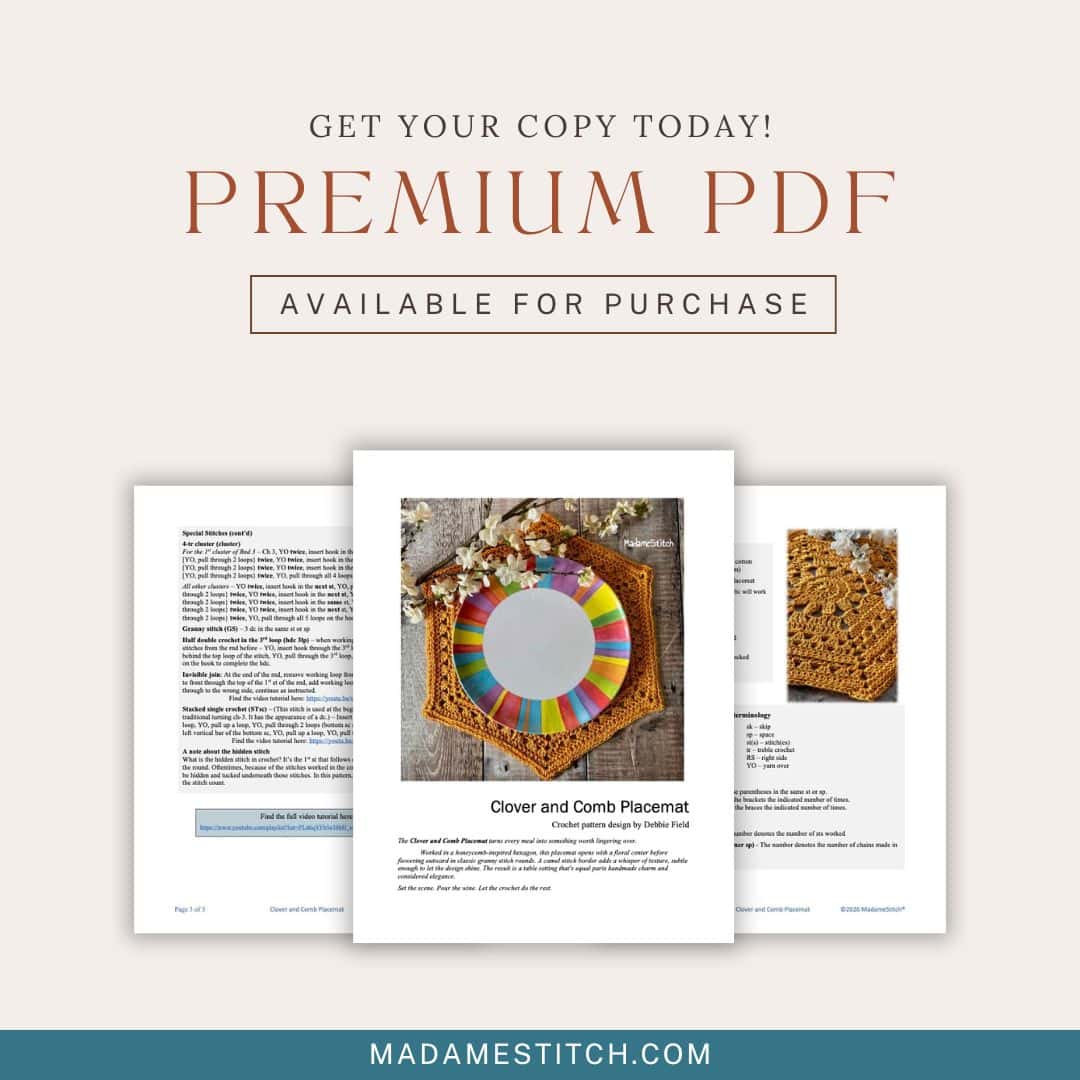 A photo of the PDF pattern pages
