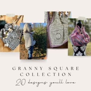A granny square collection that includes 20 designs