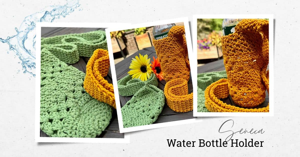 3 photos of the Seneca Water Bottle Holder