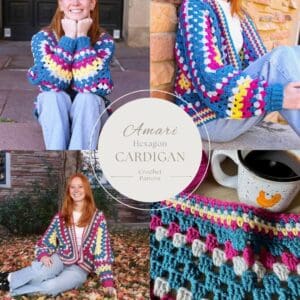Amari Hexagon Cardigan Crochet Pattern