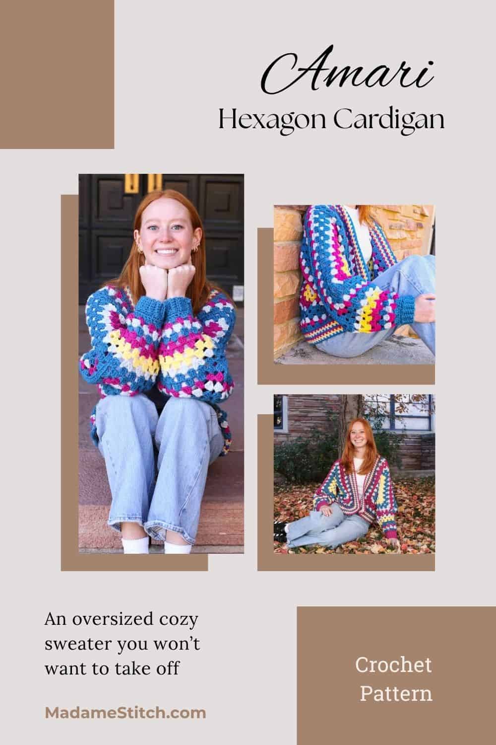 Pin this image to Pinterest for the Amari Hexagon Caridgan