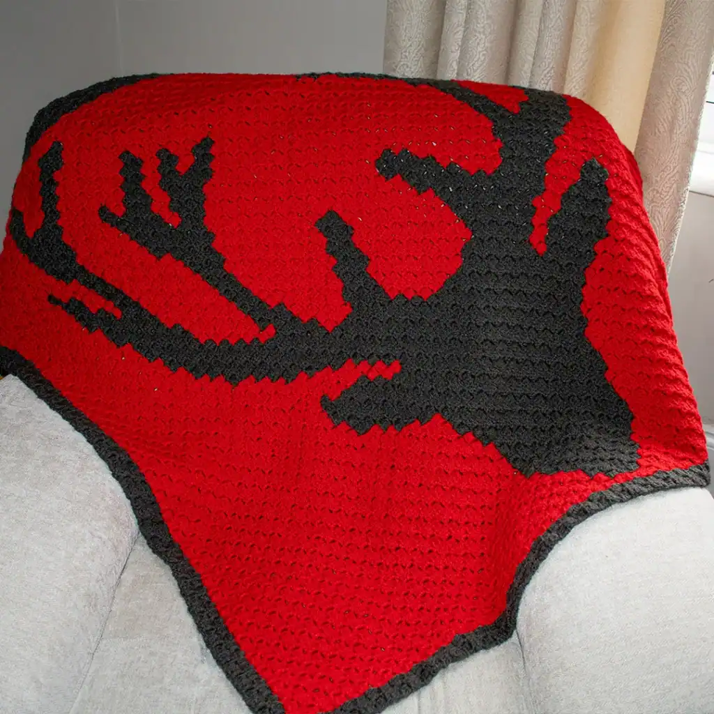 Stag Head Afghan