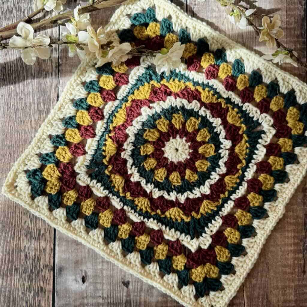 A photo of Calliope's Compass Granny Square